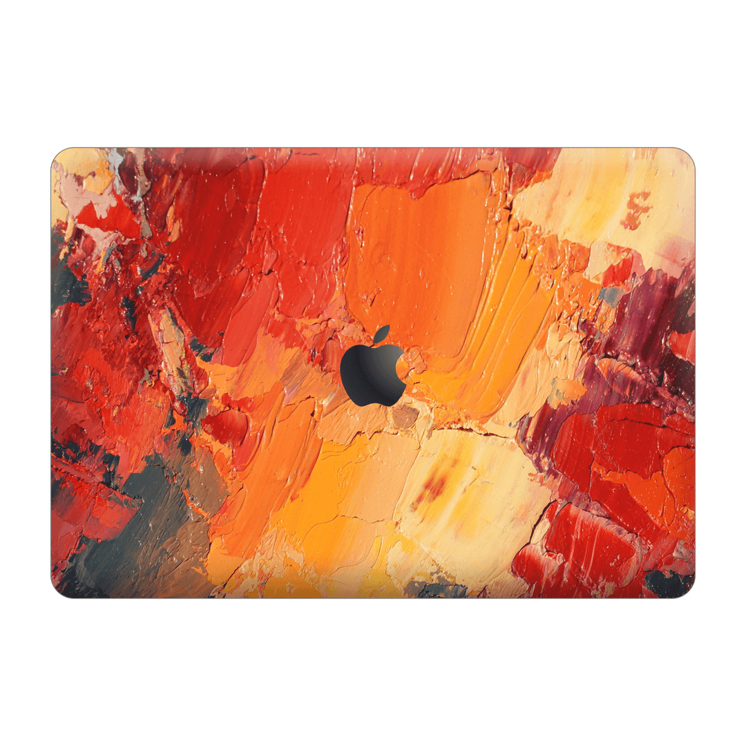 MacBook PRO 16" (2019) Print Printed Custom SIGNATURE Sunset in Oia Painting Skin Wrap Sticker Decal Cover Protector by EasySkinz | EasySkinz.com