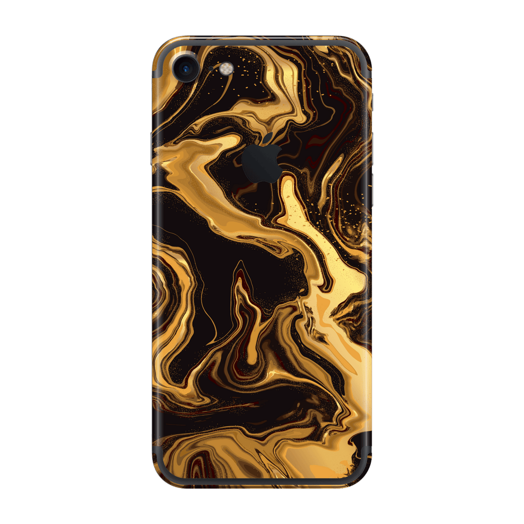 iPhone 7 Print Printed Custom SIGNATURE AGATE GEODE Melted Gold Skin Wrap Sticker Decal Cover Protector by EasySkinz | EasySkinz.com