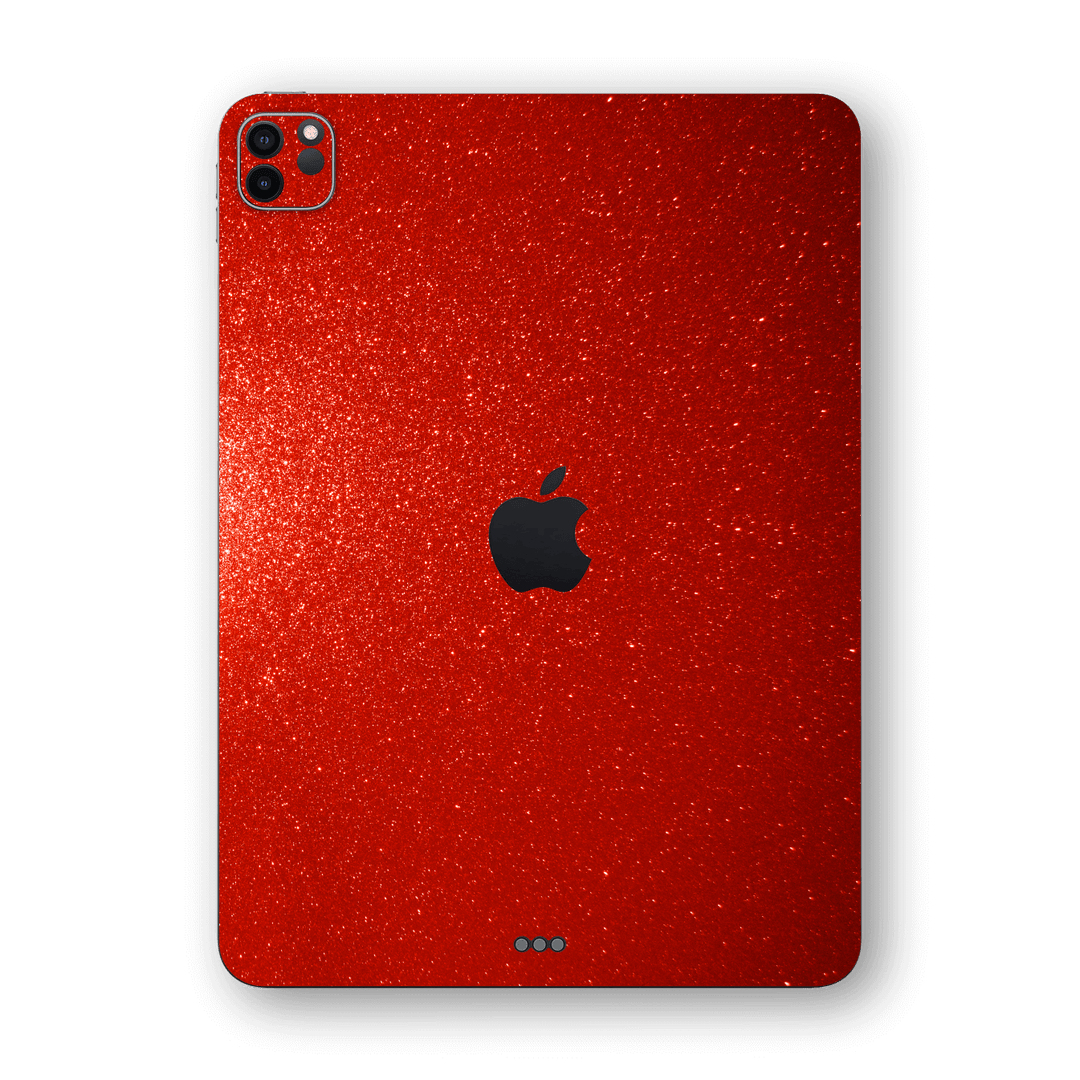 iPad PRO 12.9-inch 2021 Diamond Red Shimmering Sparkling Glitter Skin Wrap Sticker Decal Cover Protector by EasySkinz | EasySkinz.com