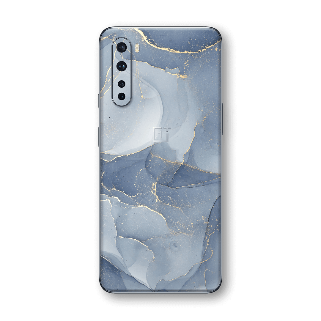 OnePlus Nord Print Printed Custom SIGNATURE AGATE GEODE Steel Blue-Gold  Skin Wrap Sticker Decal Cover Protector by EasySkinz