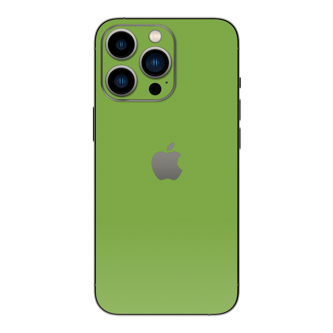 iPhone 13 Pro MAX Luxuria Lime Green Matt 3D Textured Skin Wrap Sticker Decal Cover Protector by EasySkinz | EasySkinz.com