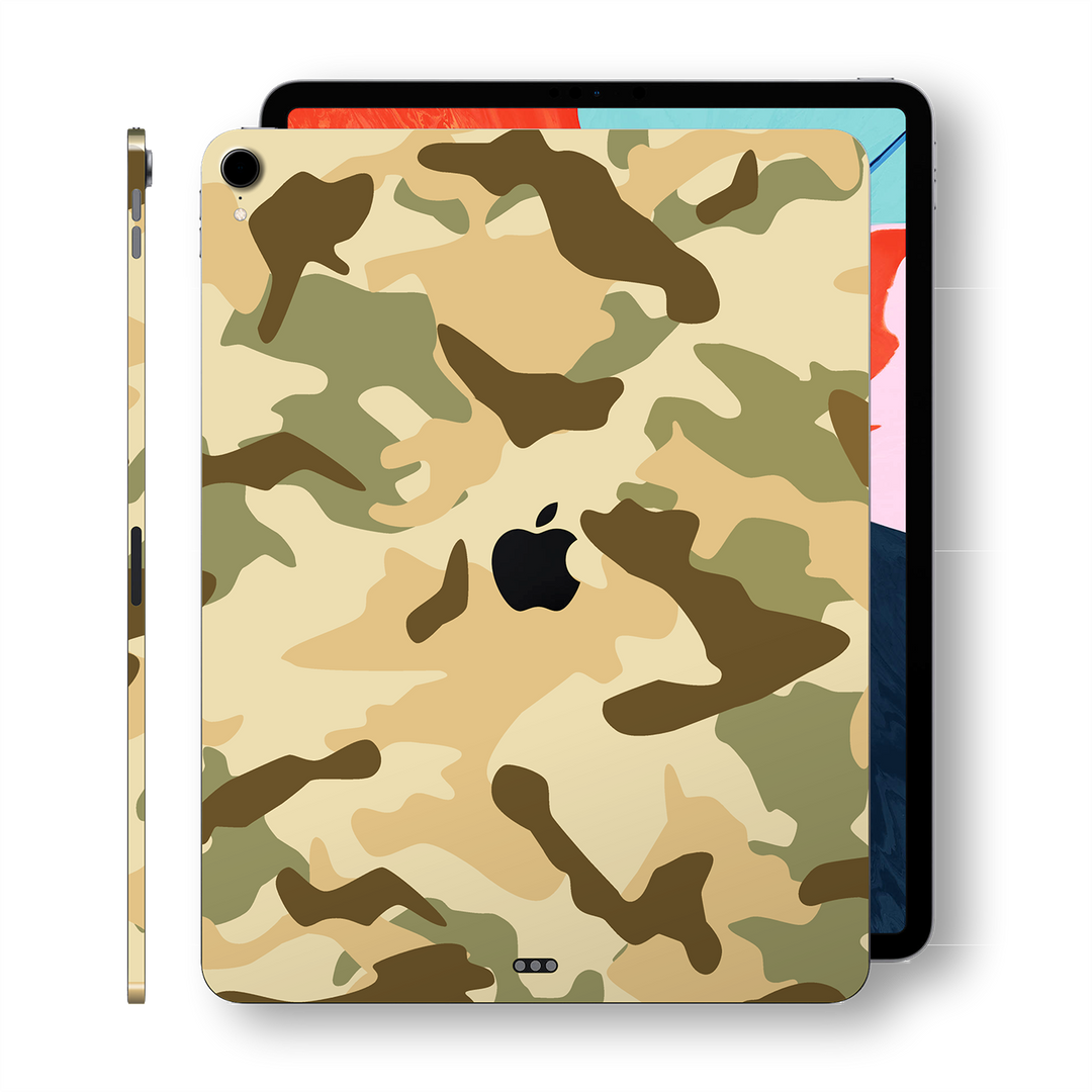 iPad PRO 12.9" inch 3rd Generation 2018 Signature Camouflage Desert Camo Printed Skin Wrap Decal Protector | EasySkinz