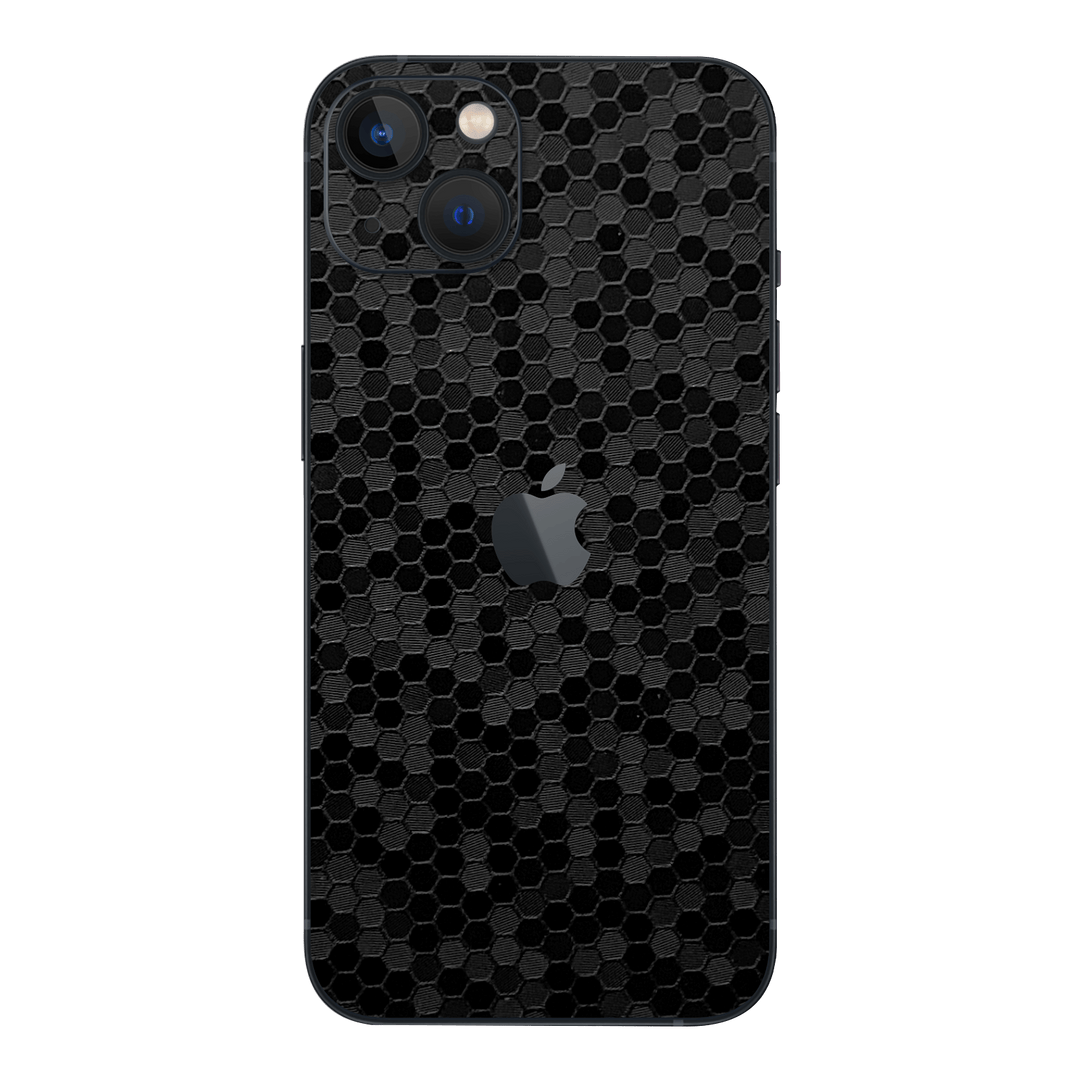 iPhone 13 mini Luxuria Black Honeycomb 3D Textured Skin Wrap Sticker Decal Cover Protector by EasySkinz