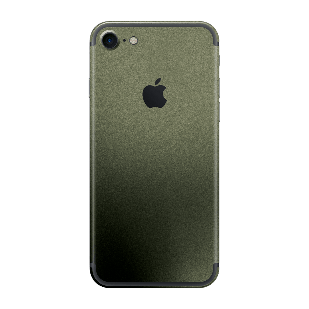 iPhone 7 Military Green Metallic Skin Wrap Sticker Decal Cover Protector by EasySkinz | EasySkinz.com